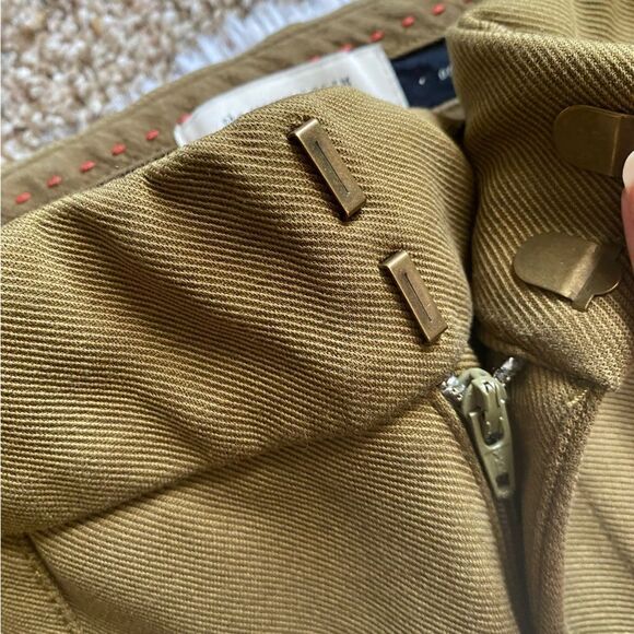 Anthropologie Olive Cargo Pants Heavy Knit Ankle length - Picture 8 of 10